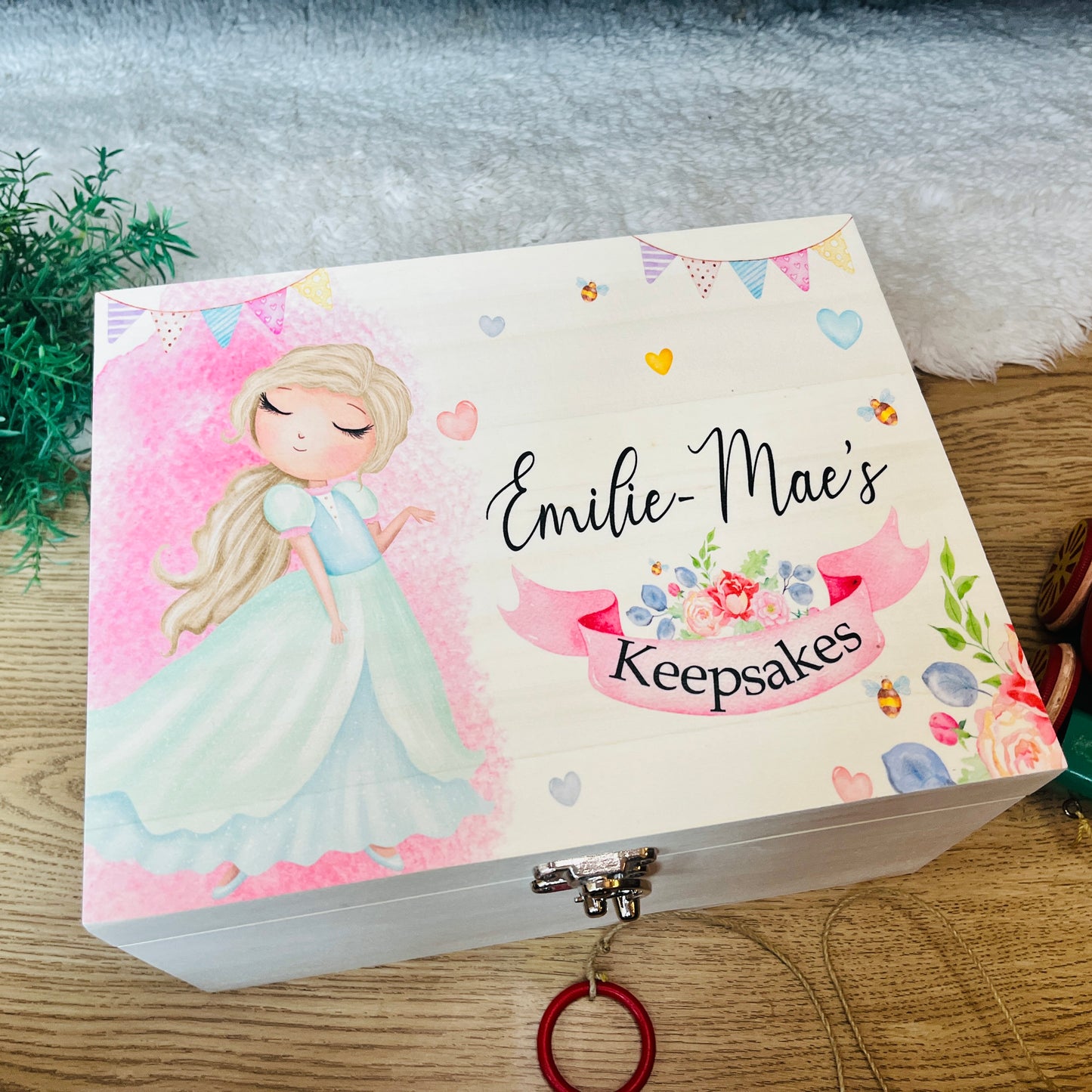 Princess pink keepsake box