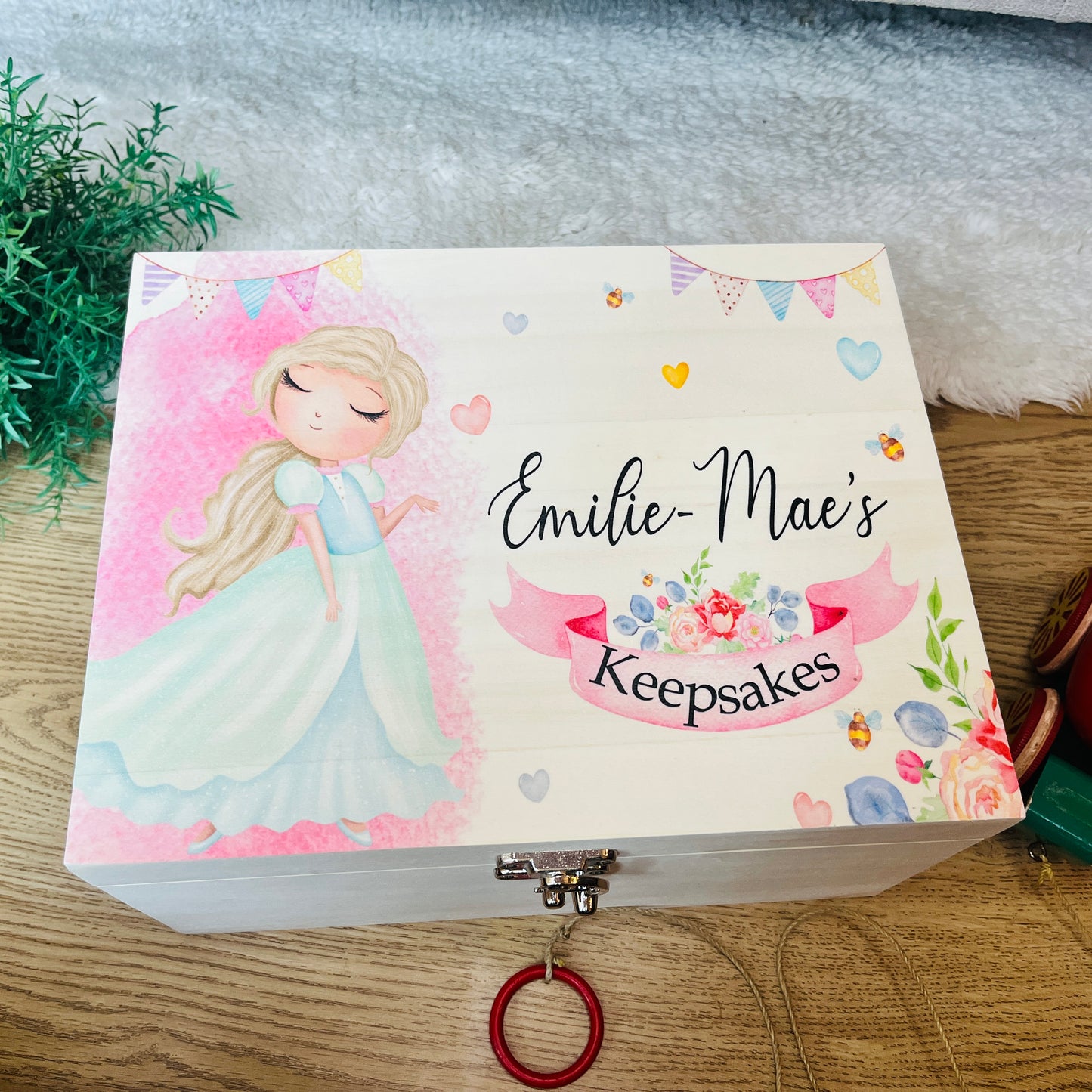 Princess pink keepsake box