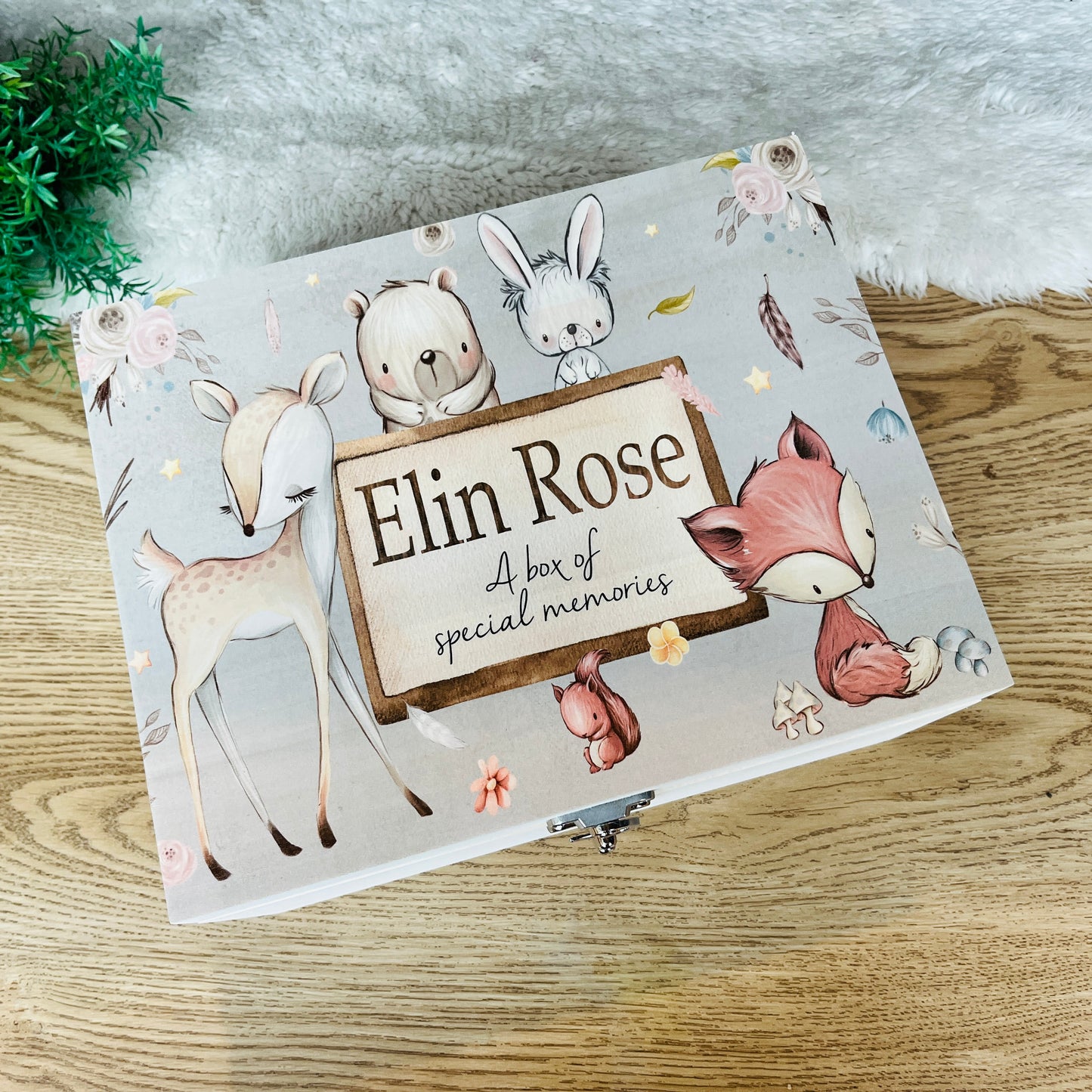 Woodland keepsake box