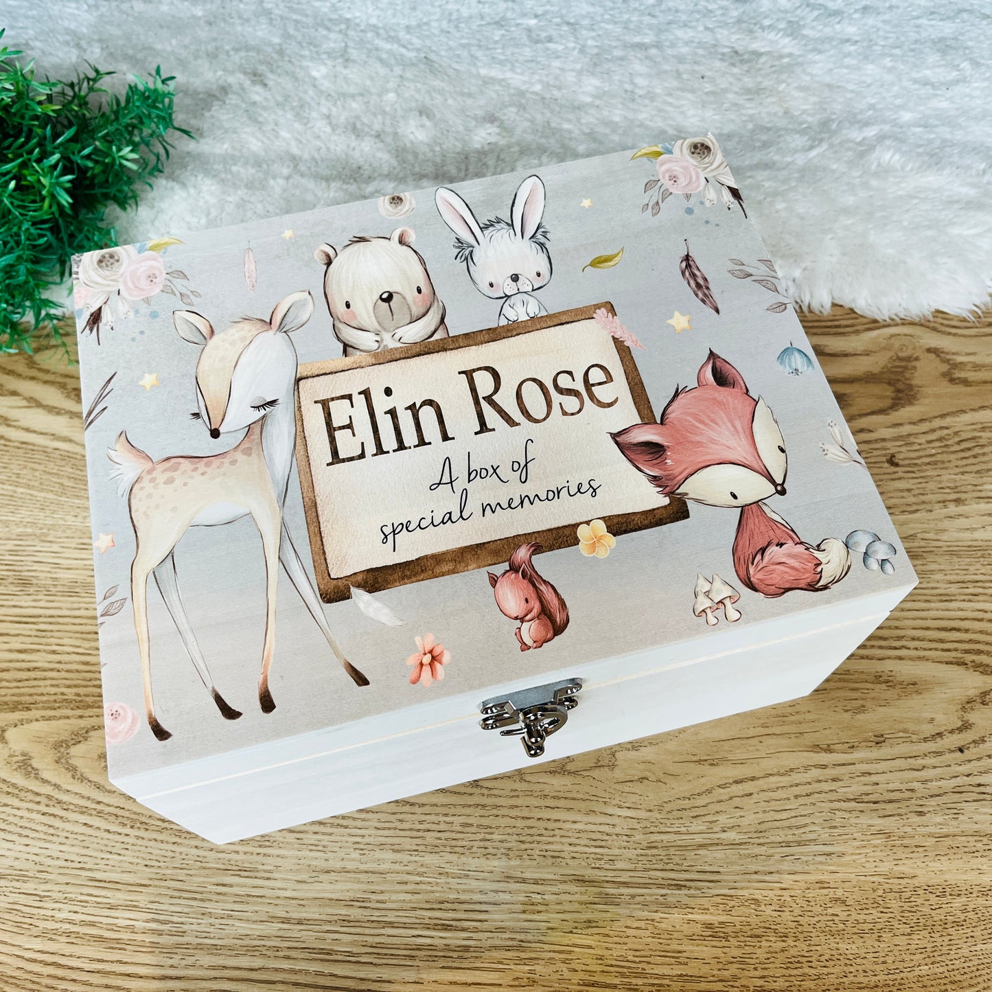 Woodland keepsake box