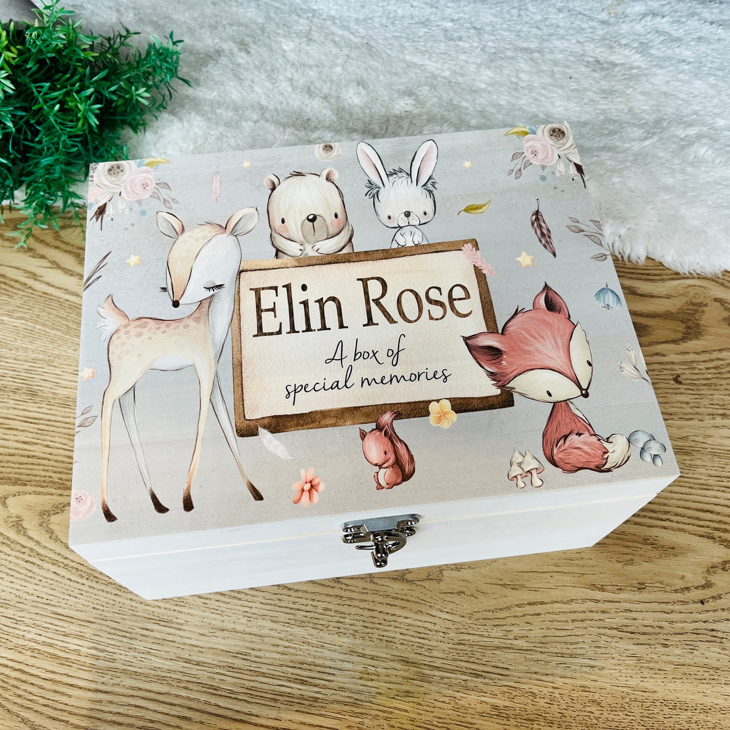 Woodland keepsake box