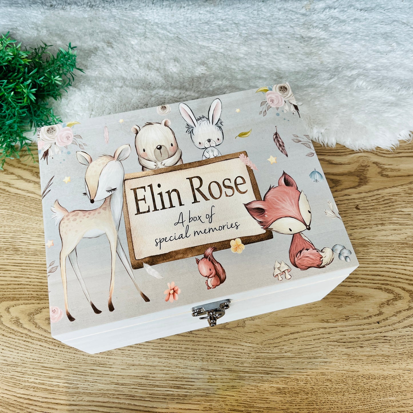 Woodland keepsake box
