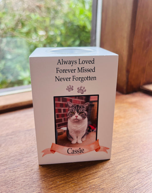 Pet memory candle holder