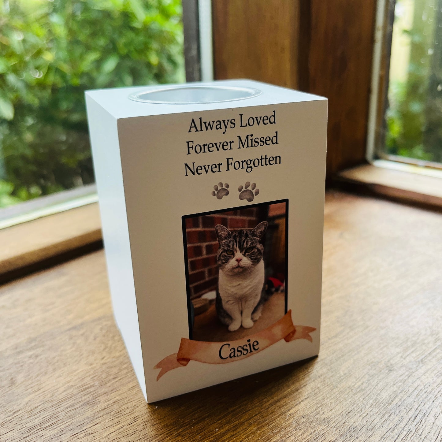 Pet memory candle holder