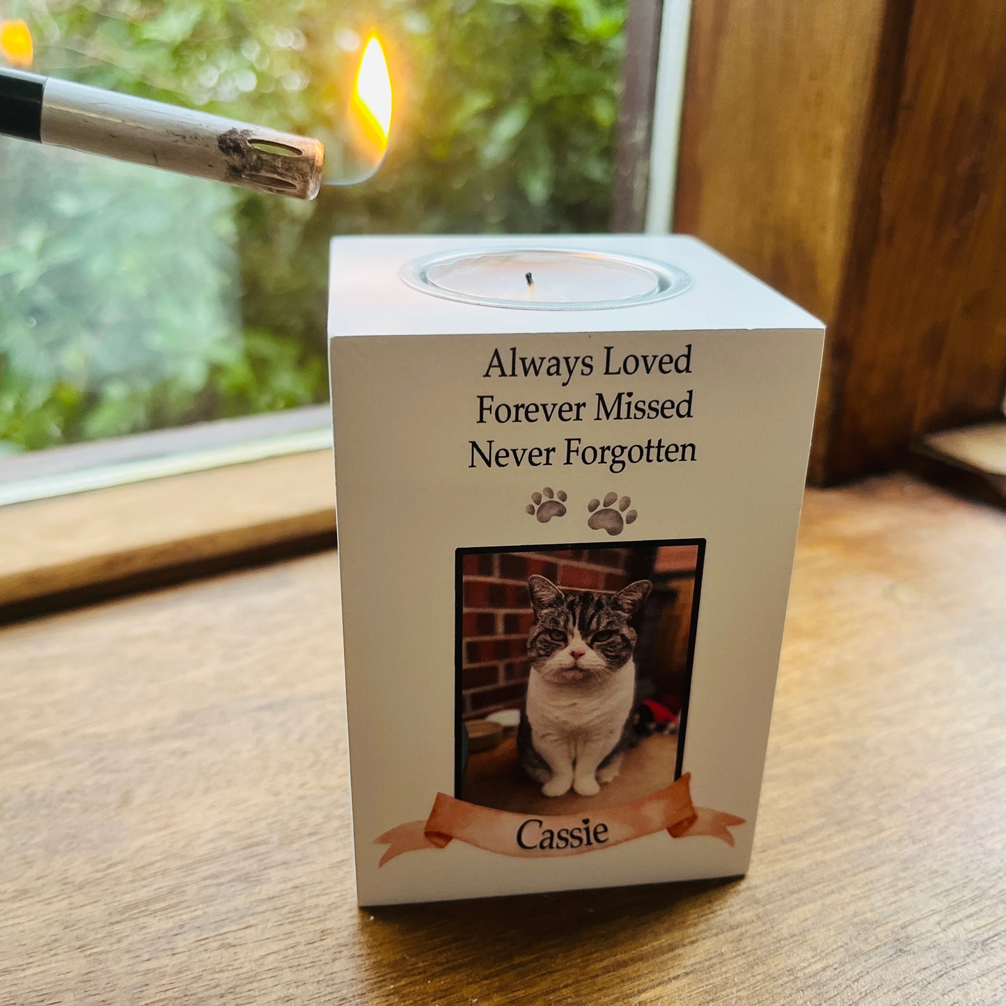 Pet memory candle holder