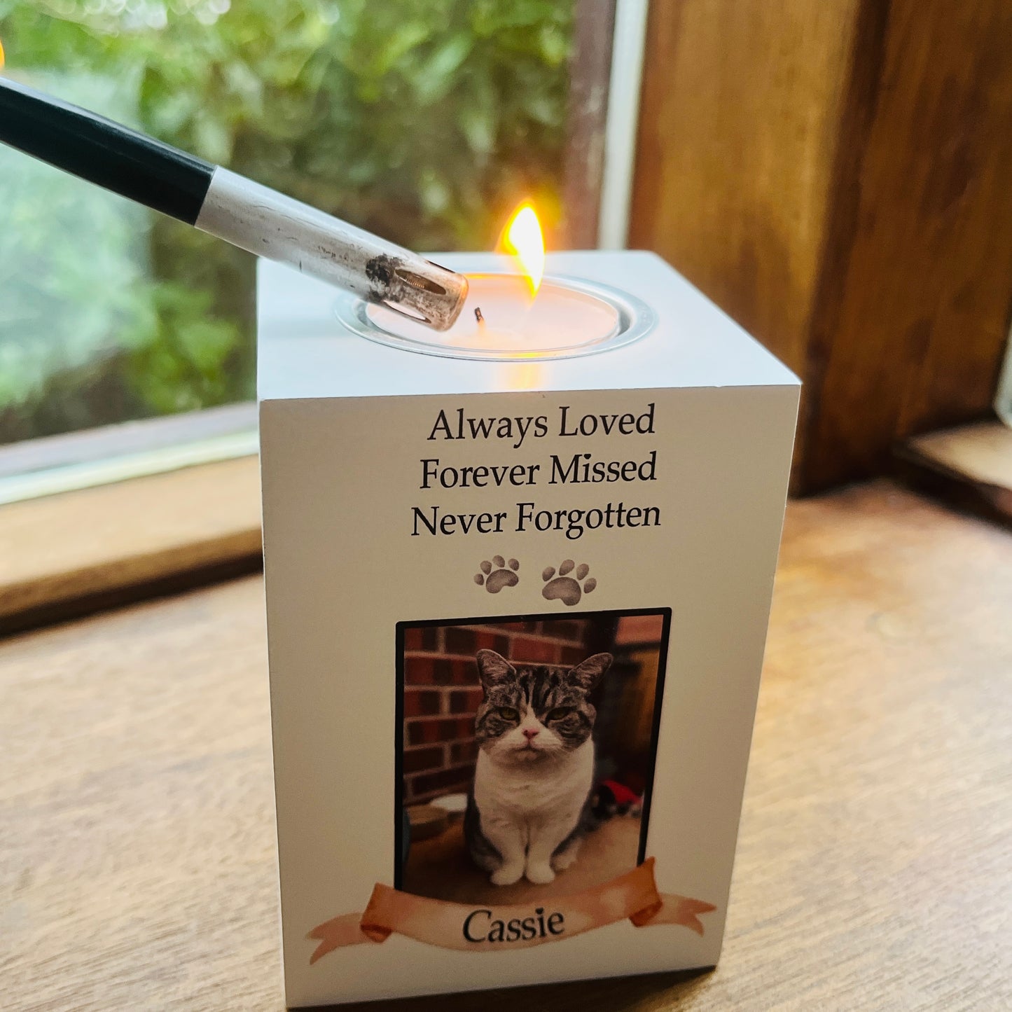 Pet memory candle holder