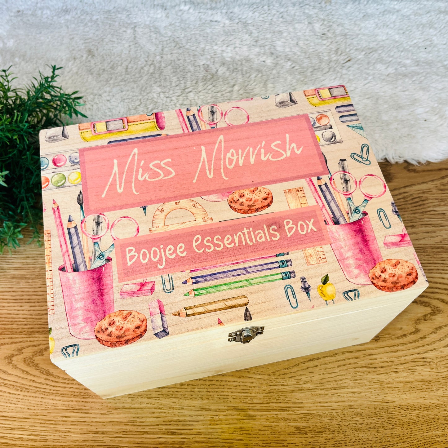 Teacher Stationary keepsake box