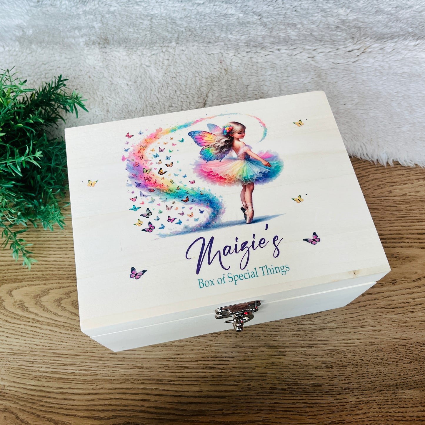 Ballerina Fairy keepsake box
