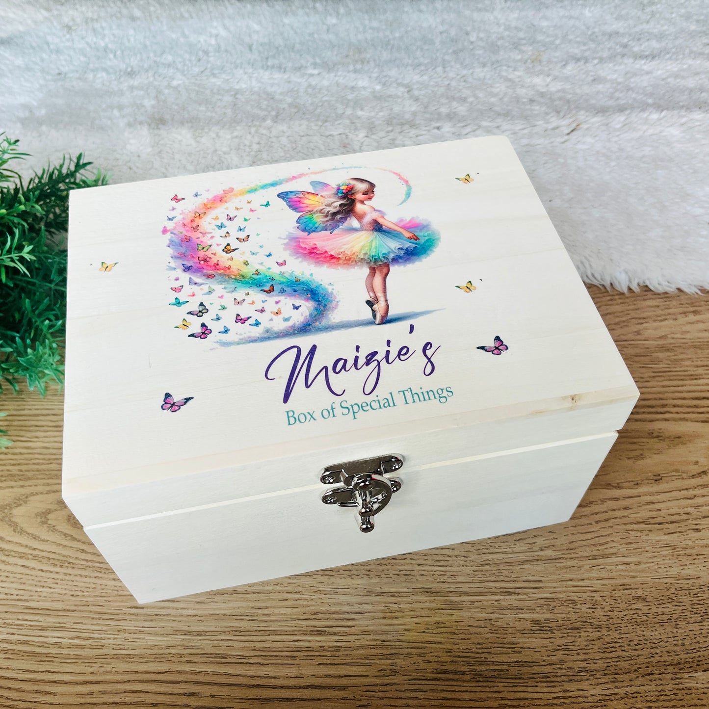 Ballerina Fairy keepsake box