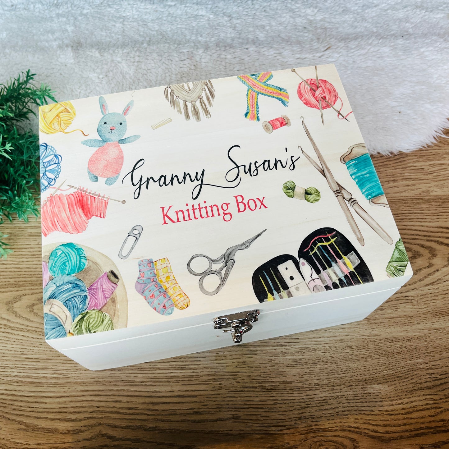 Knitting keepsake box