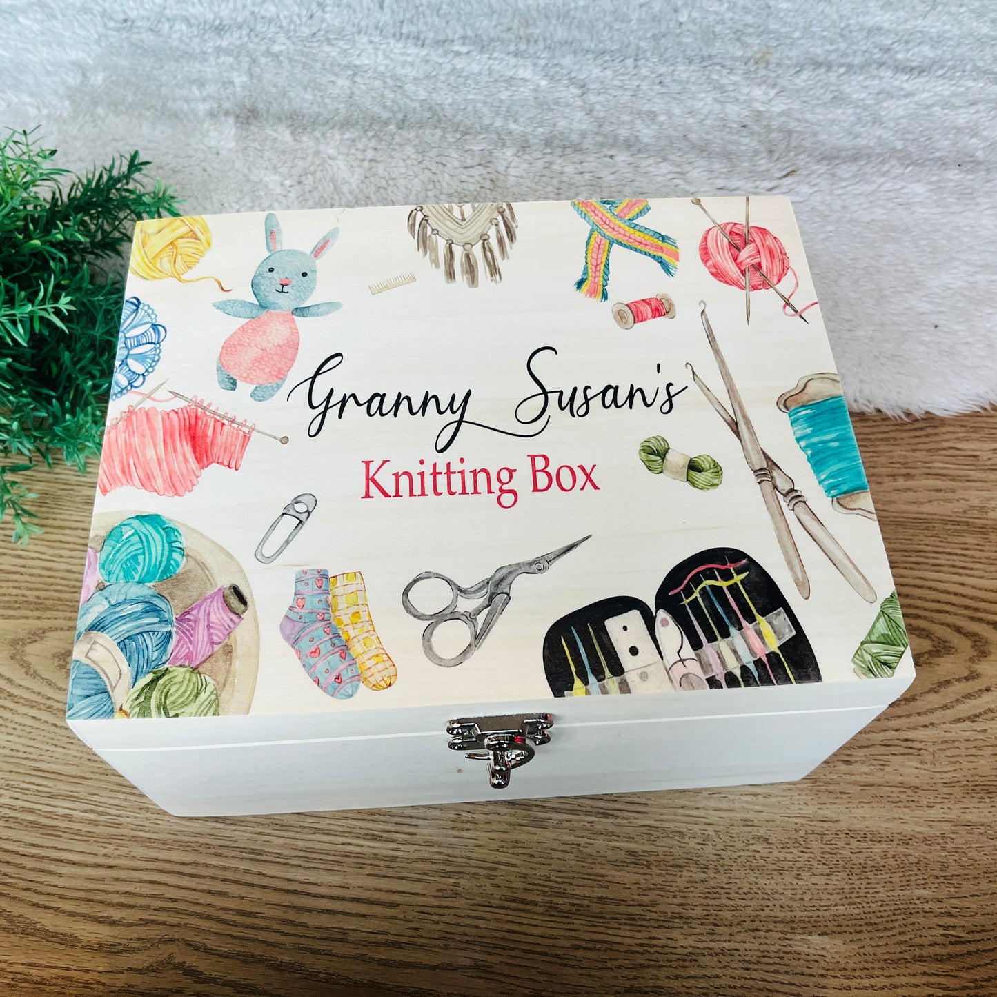 Knitting keepsake box