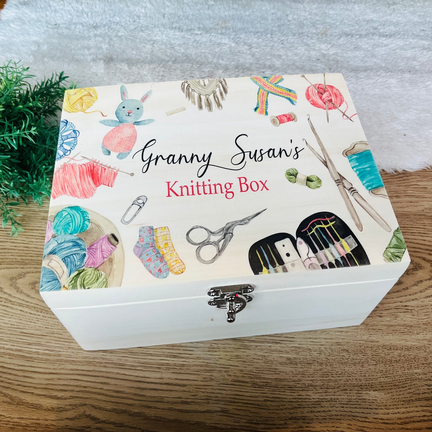 Knitting keepsake box