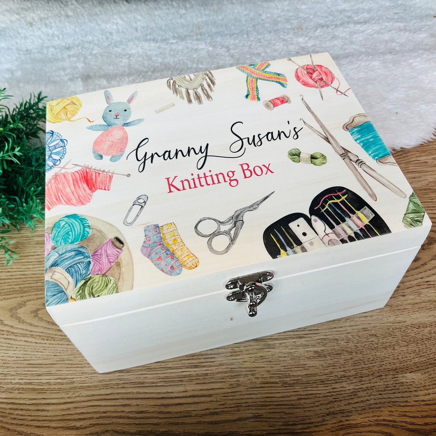 Knitting keepsake box