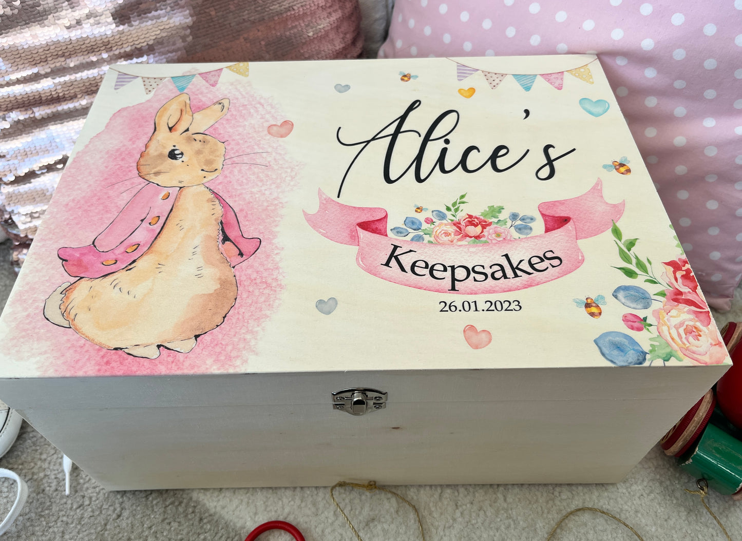 Rabbit keepsake box