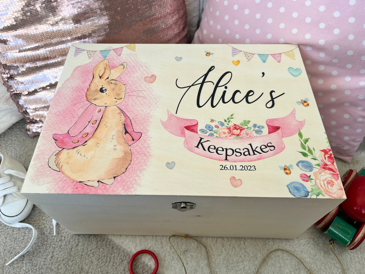 Rabbit keepsake box