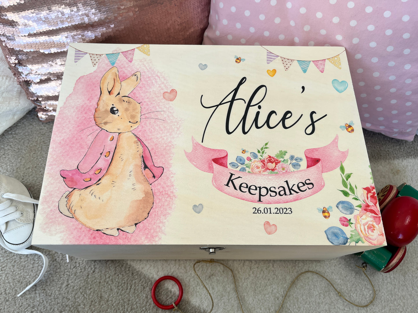 Rabbit keepsake box