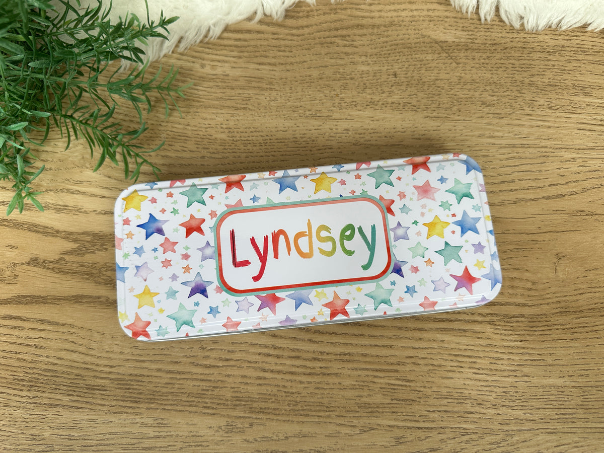 Star pencil tin