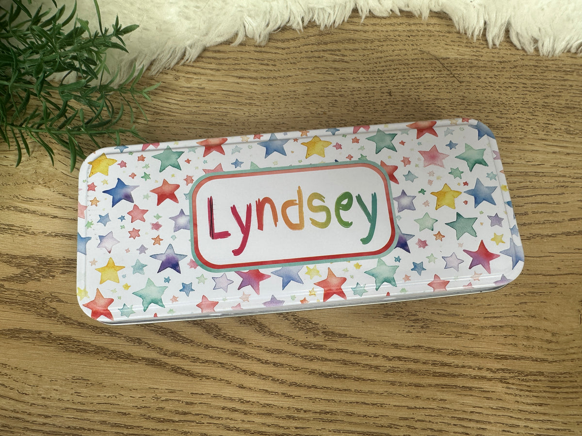 Star pencil tin