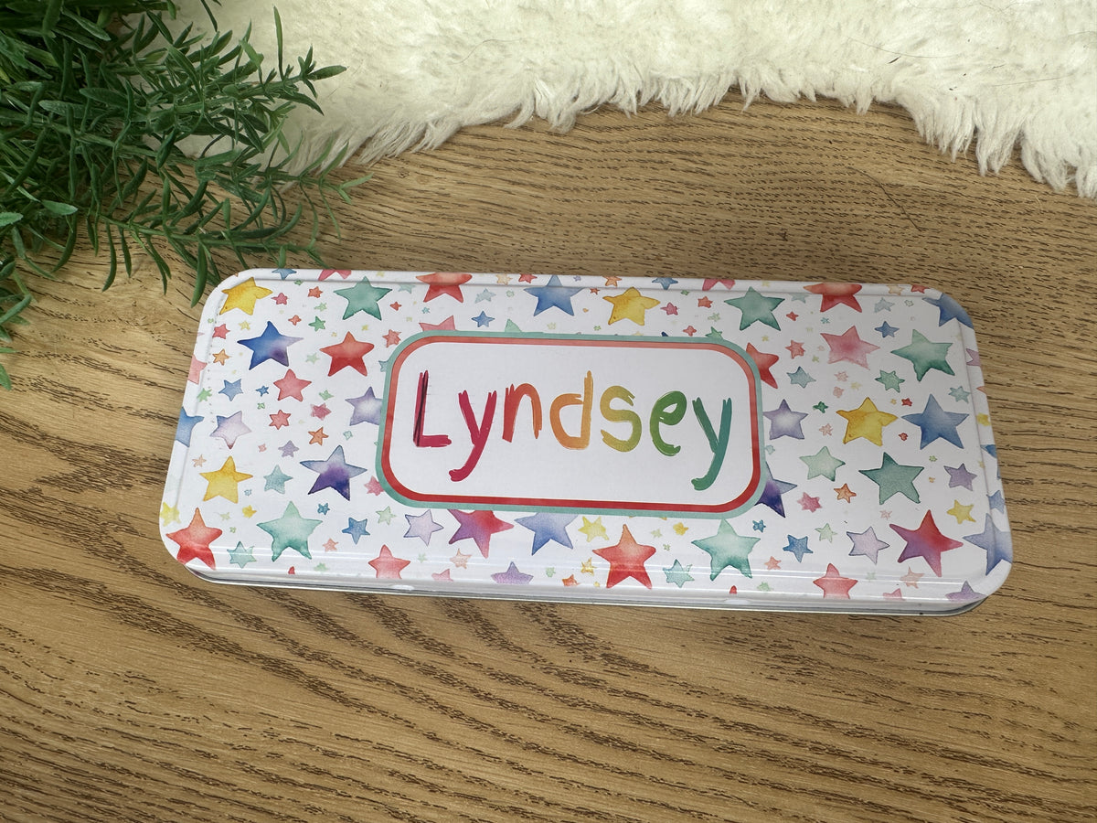 Star pencil tin