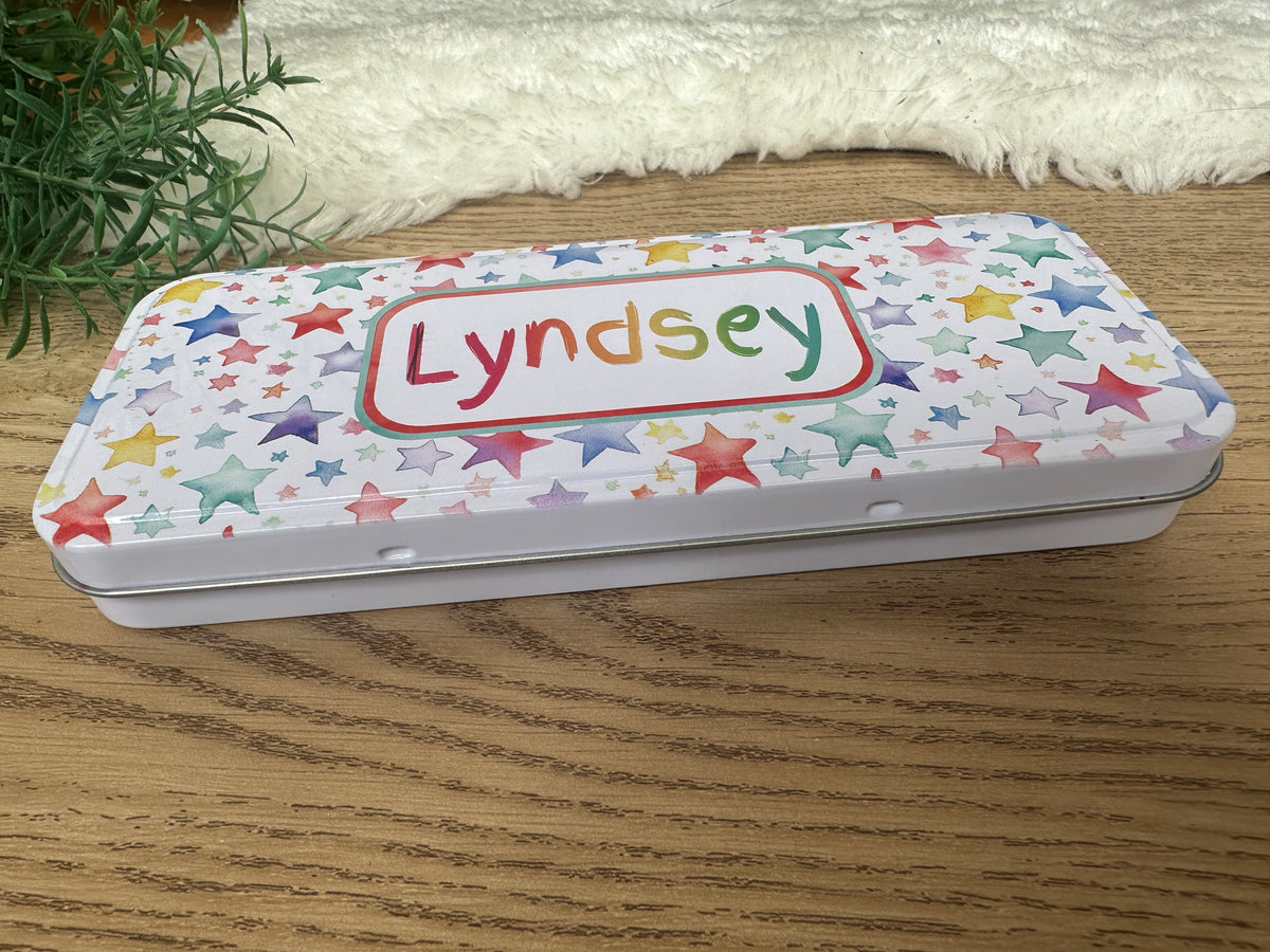 Star pencil tin