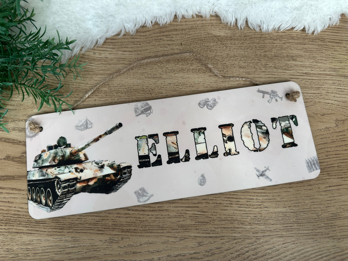 Military door sign