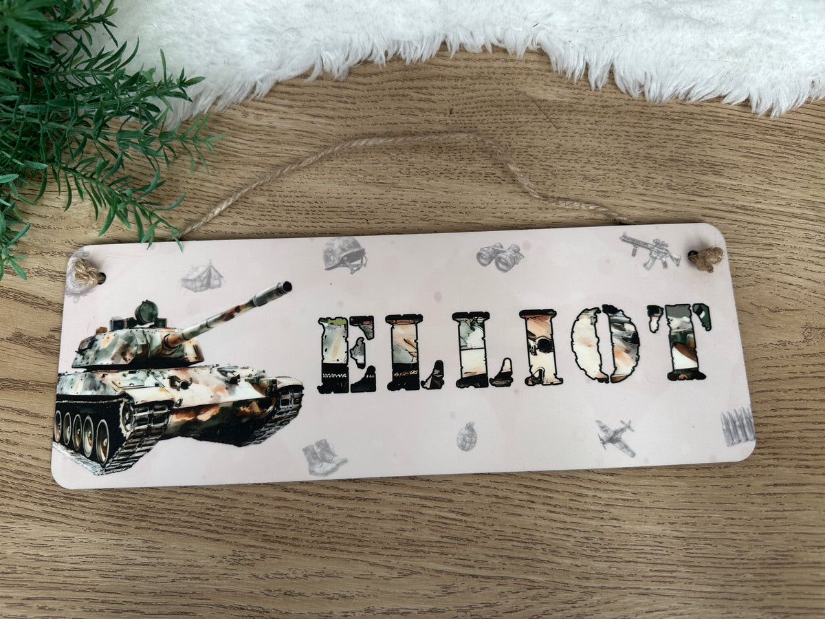 Military door sign