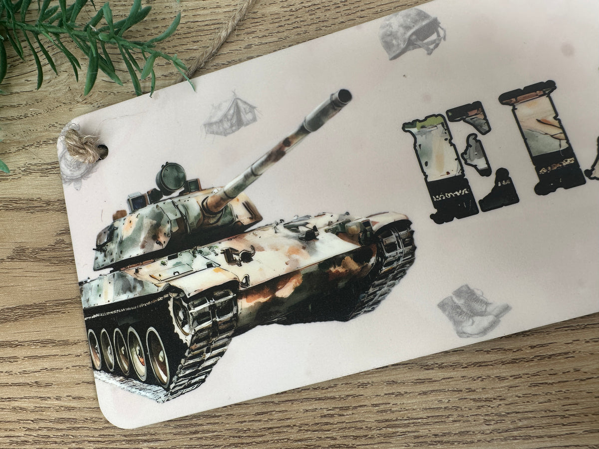 Military door sign