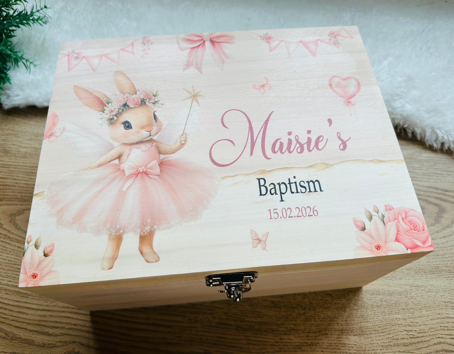 Ballerina Dancer Rabbit keepsake box