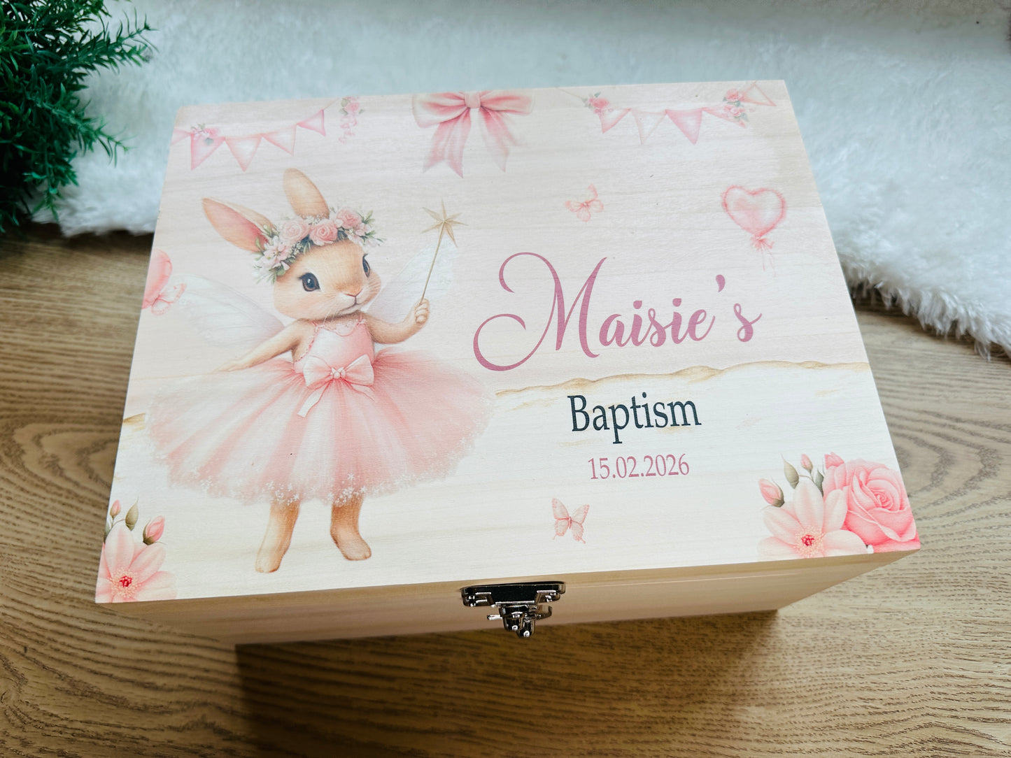 Ballerina Dancer Rabbit keepsake box