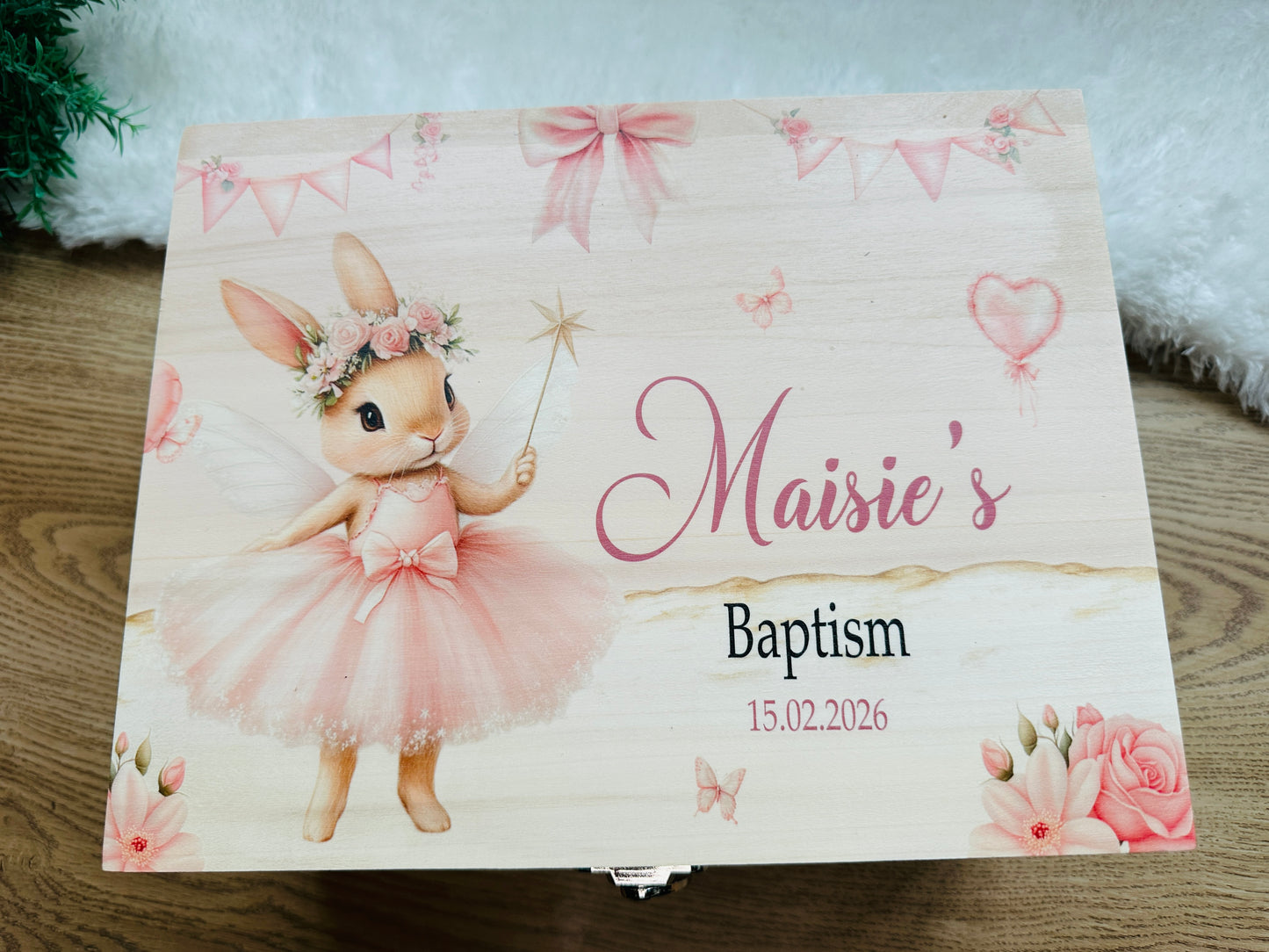 Ballerina Dancer Rabbit keepsake box