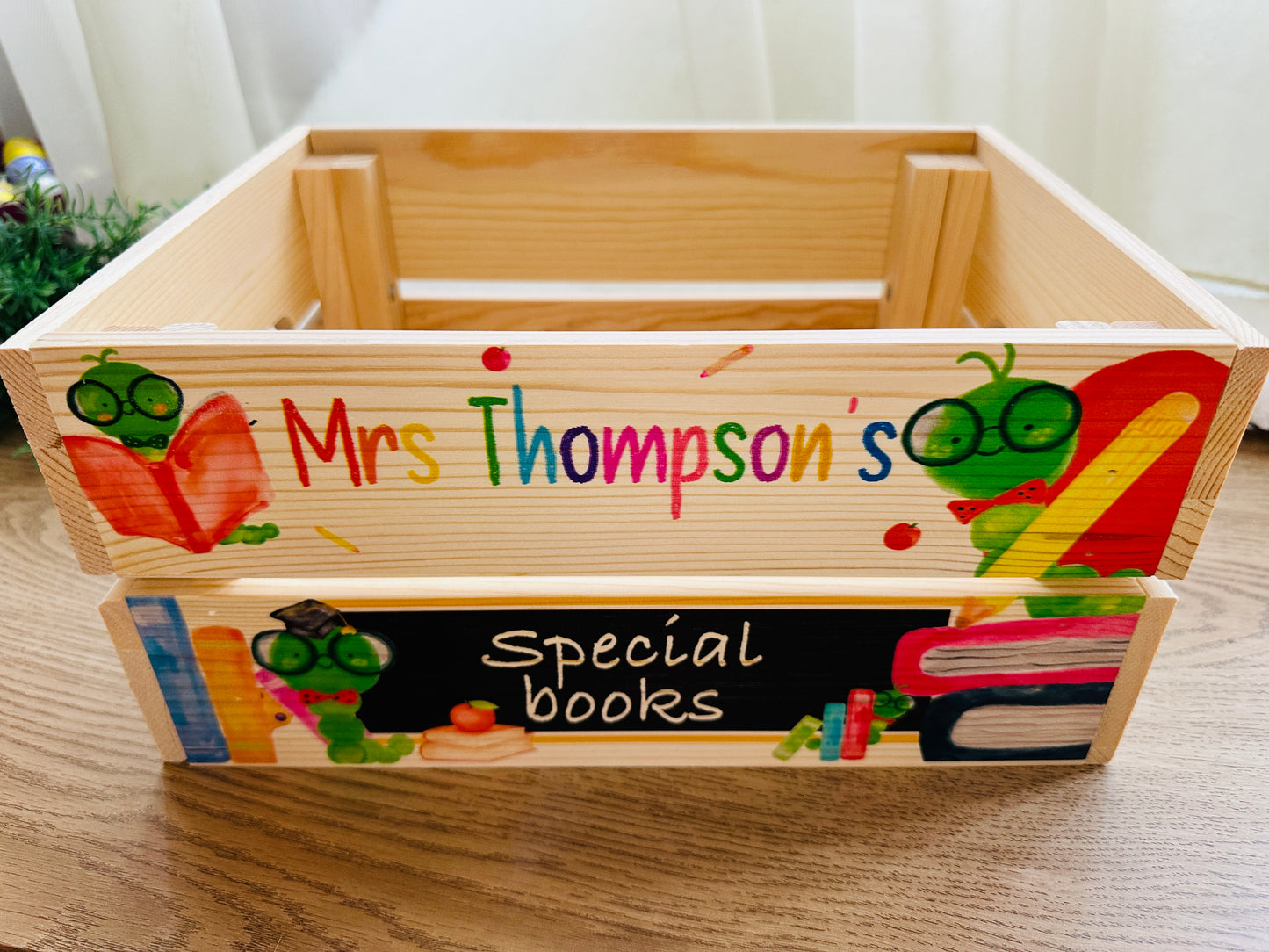 Teacher Caterpillar school box