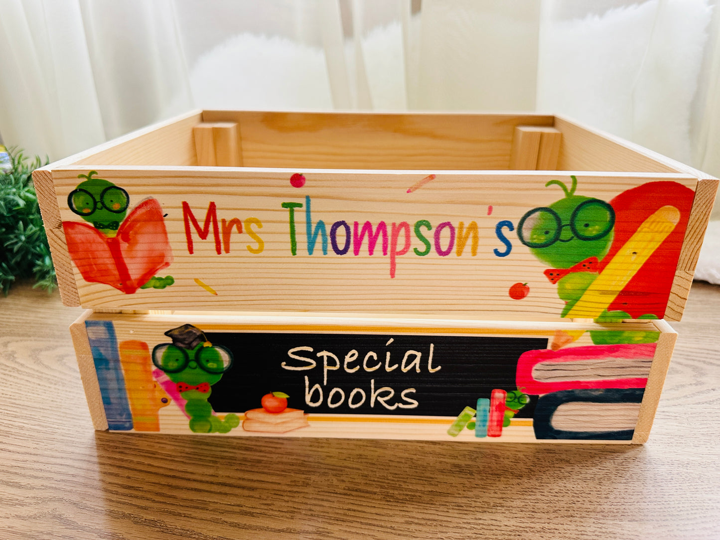 Teacher Caterpillar school box