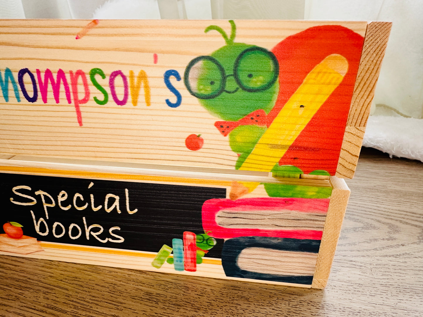 Teacher Caterpillar school box