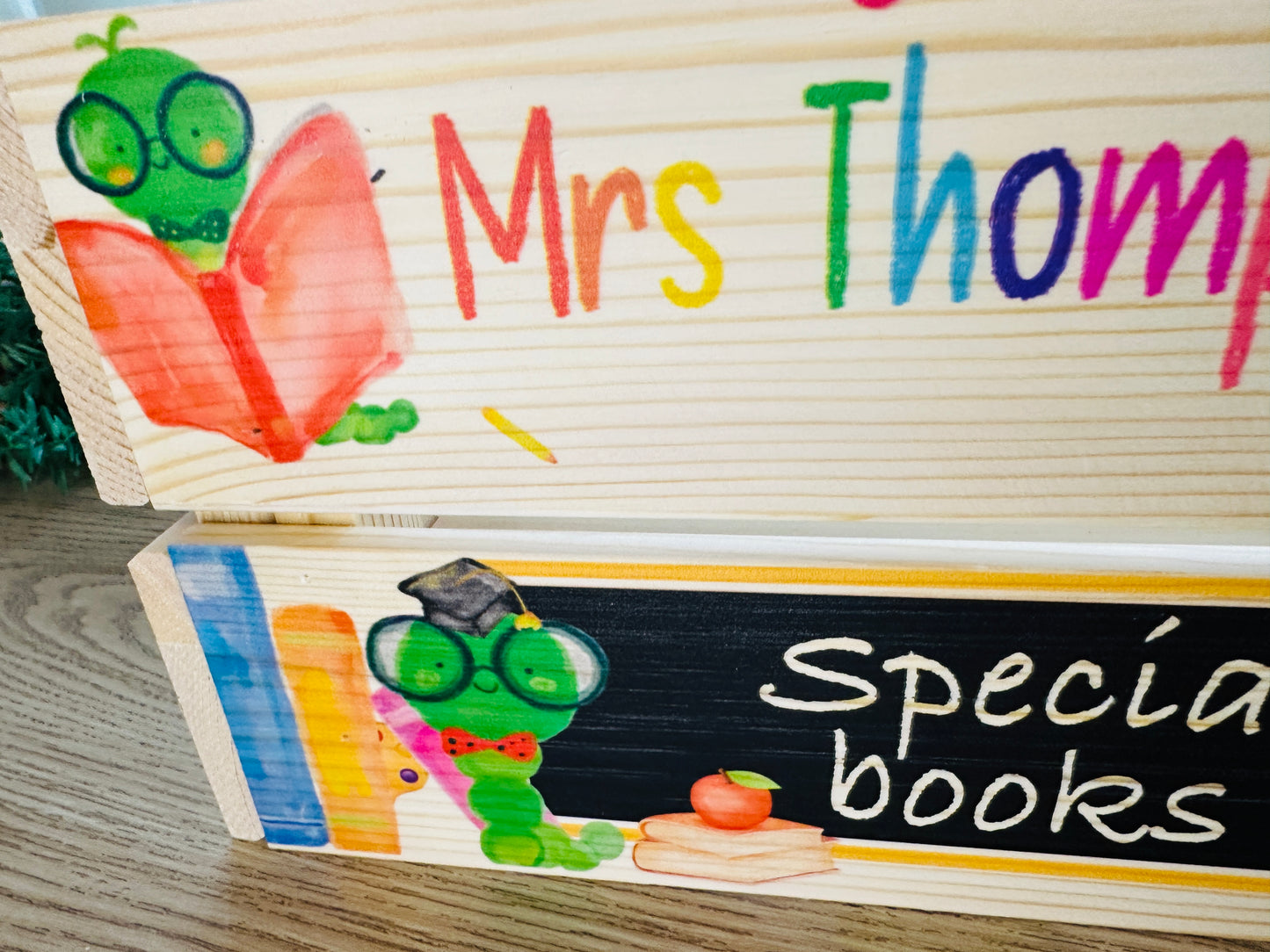 Teacher Caterpillar school box