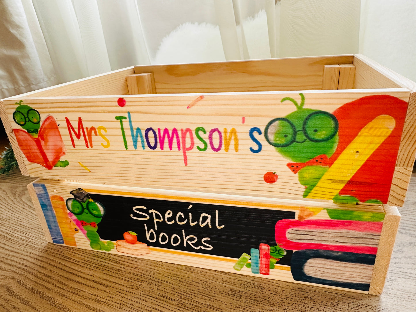 Teacher Caterpillar school box