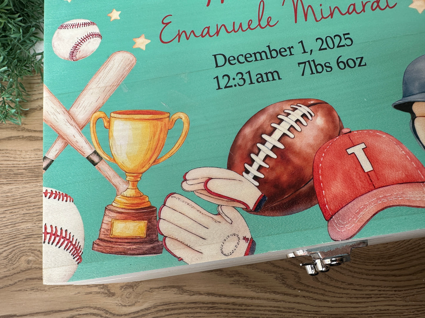 American Football keepsake box
