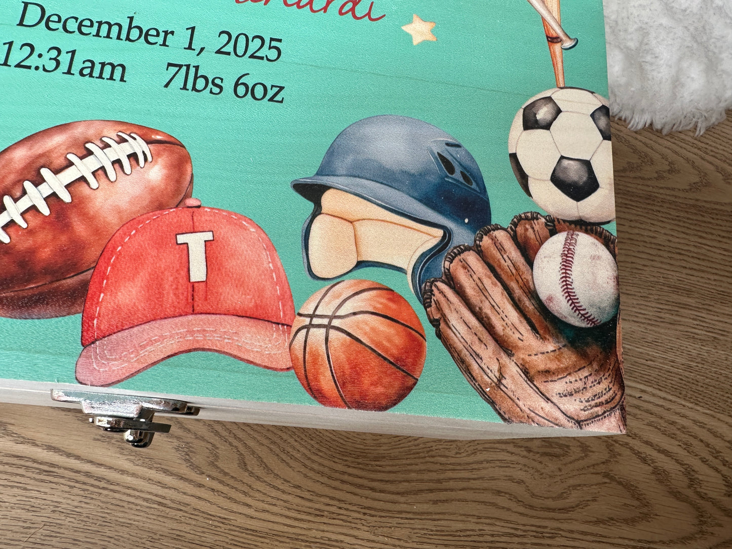 American Football keepsake box