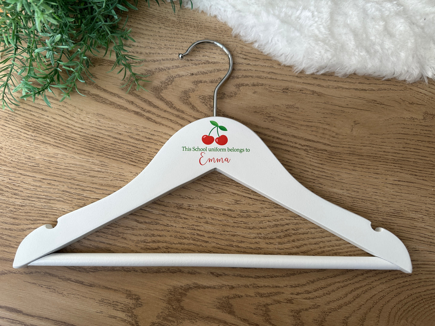 Cherries school uniform hanger