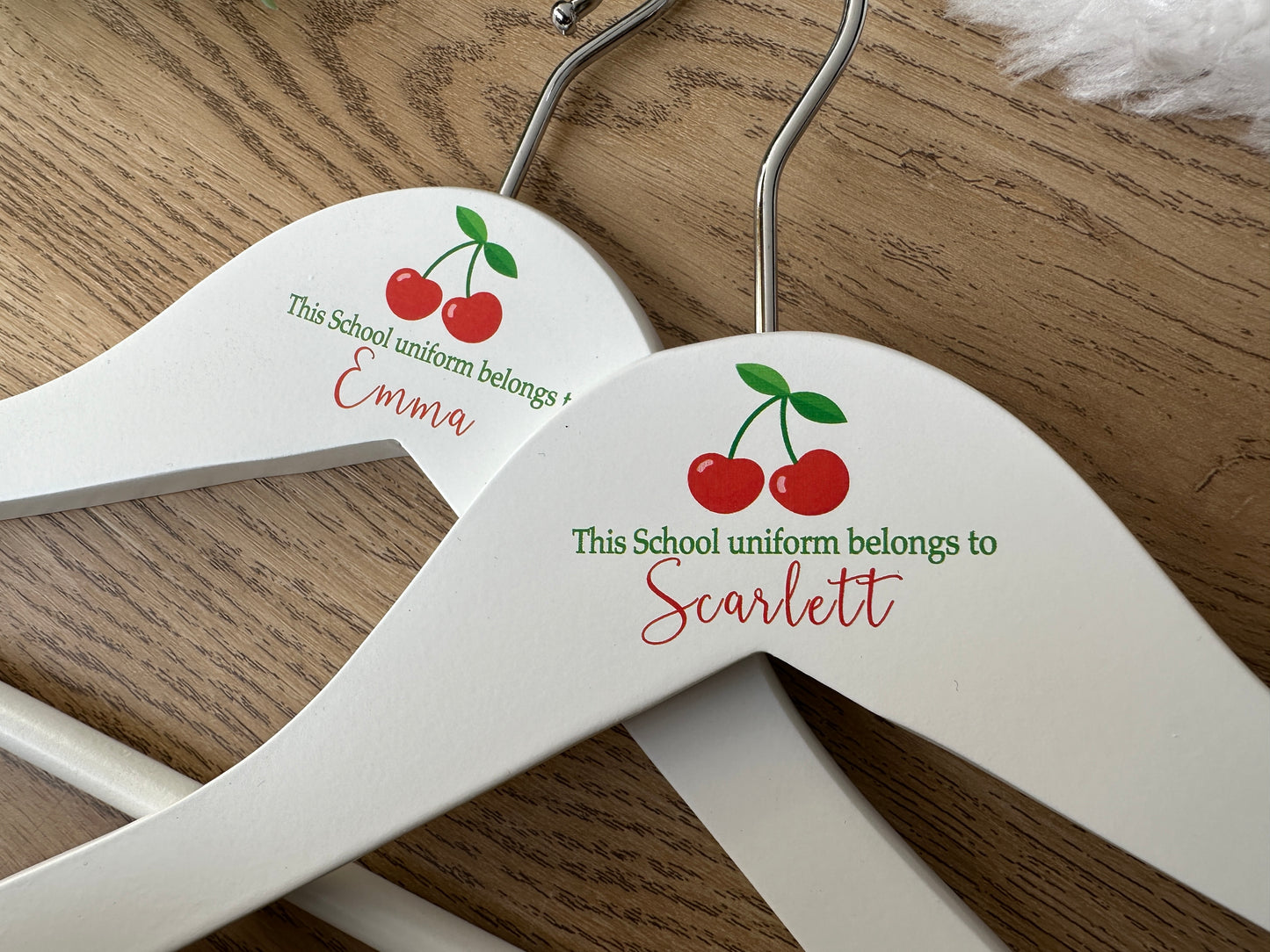Cherries school uniform hanger