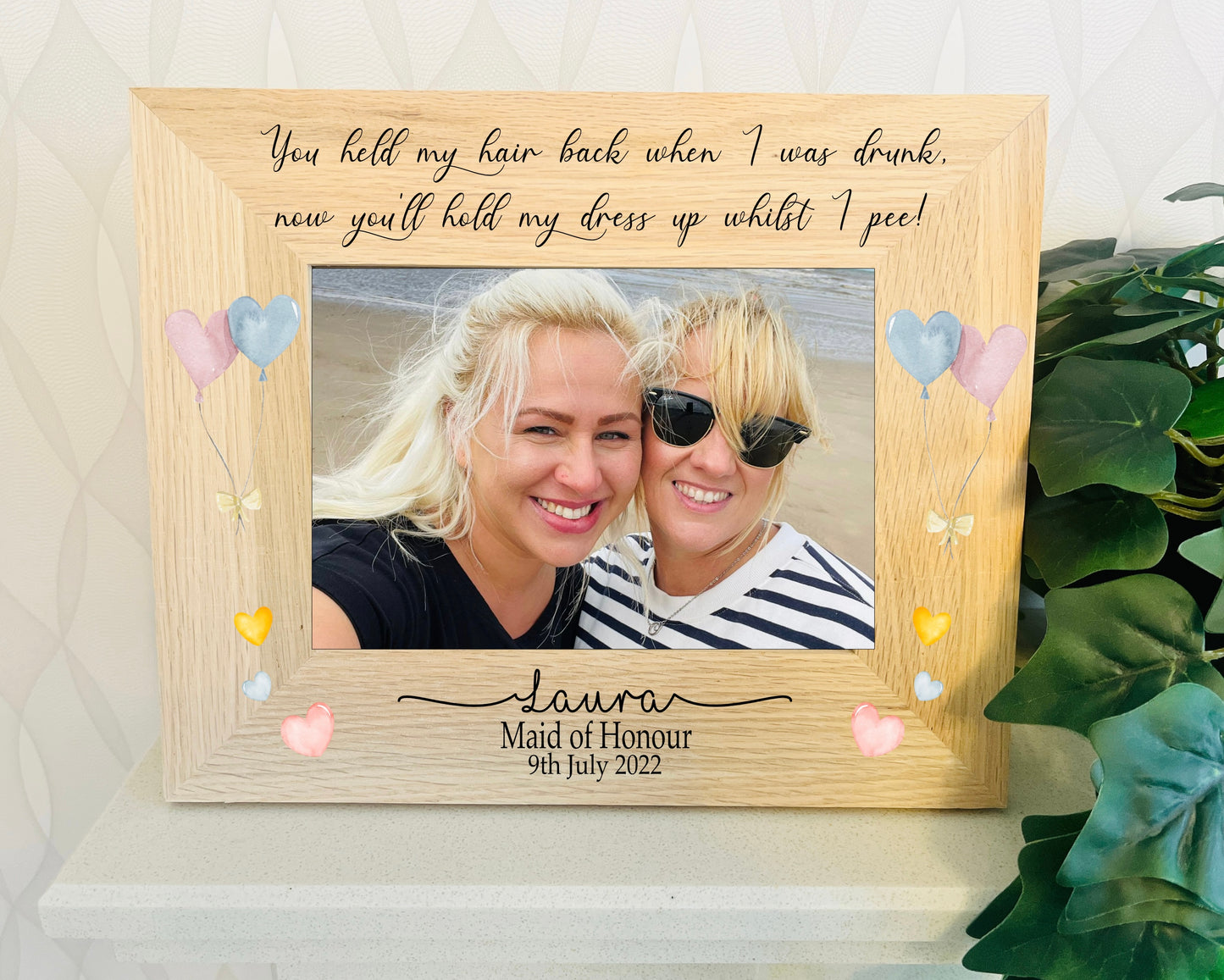 Maid of honour photo frame