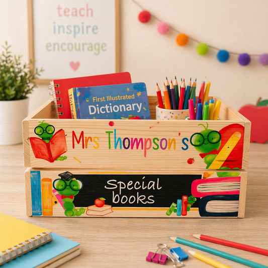 Teacher Caterpillar school box