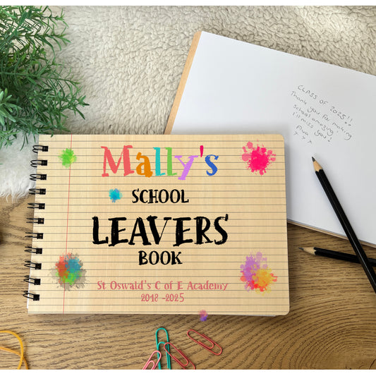 School leavers scrapbook notepad