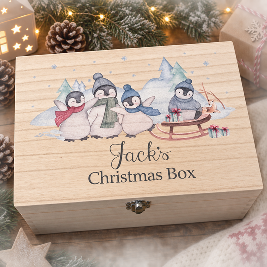 Penguin Christmas Box