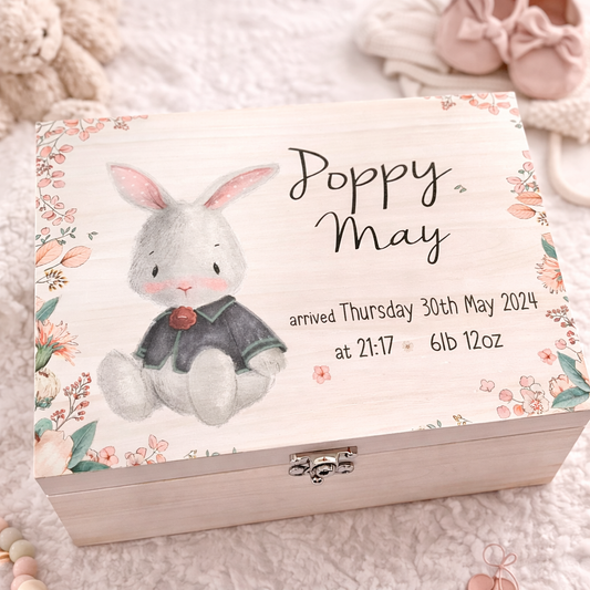 Whimsical Rabbit keepsake box