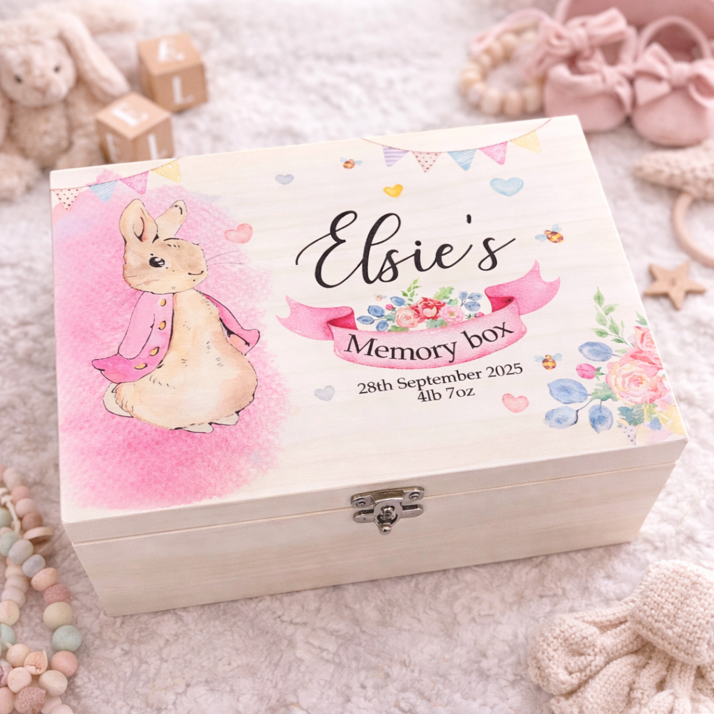Rabbit keepsake box