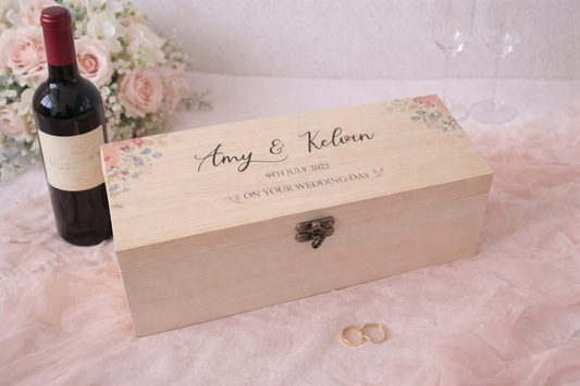 Personalised Wedding wine box