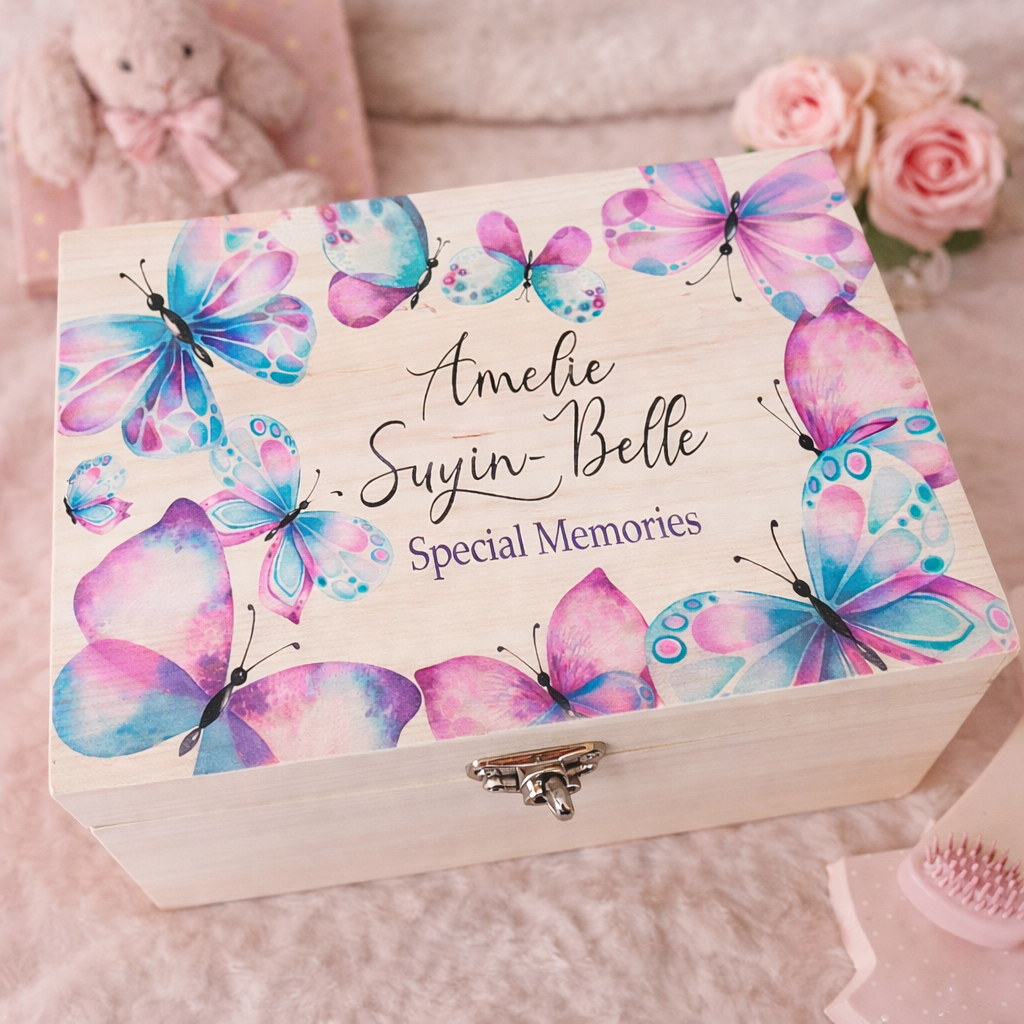 Butterfly keepsake box