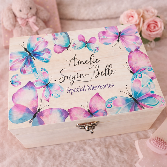 Butterfly keepsake box