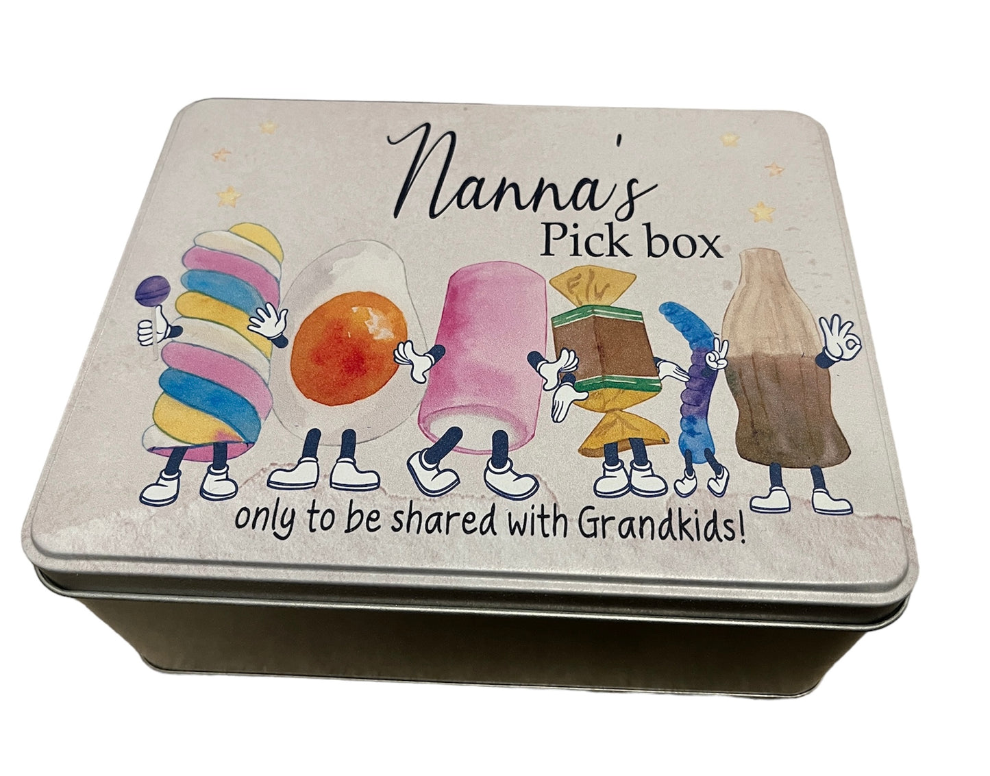 Sweet character tin