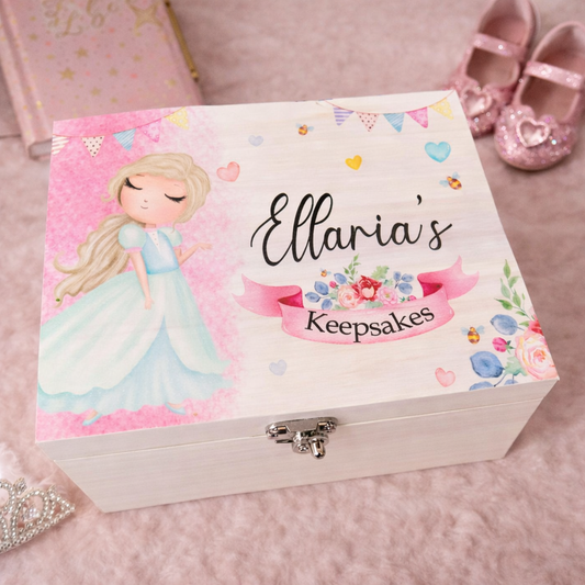 Princess pink keepsake box
